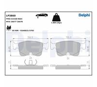 LP3860 Kit pastiglie pattini freno Delphi Anteriore per AUDI A3 VW GOLF VIII CA