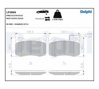 DELPHI LP3866 Kit pastiglie freni