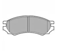 Set di pastiglie freno DELPHI LP670, fronte