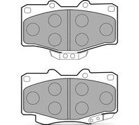 Set di pastiglie freno DELPHI LP854, anteriore