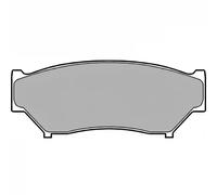 Set di pastiglie freno DELPHI LP967, anteriore