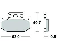 Pastiglie freno Semi-metalliche R90 per CANNONDALE C / E / X 440 2003-2003 Post