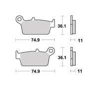 Pastiglie freno Semi-metalliche R90 per GAS GAS EC 200 ENDURO 2T 2000-2008 Post