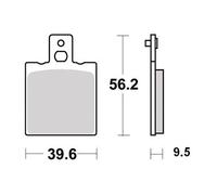 Pastiglie freno Semi-metalliche R90 per HONDA CRM 125 R 1990-2000 Posteriore