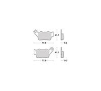 Pastiglie freno Semi-metalliche R90 per HUSQVARNA TE 250 4T 2002-2005 Post