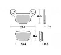 Pastiglie freno Semi-metalliche R90 per PEUGEOT XPS 50 TRACK 2011-2013 Anteriore