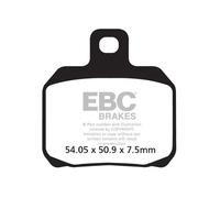 EBC Kit pastiglie freni FA266V semi-sinterizzate a V Nero