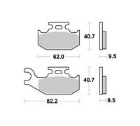 Pastiglie freno Sinter Grip R90 per CANNONDALE SPEED 440 2003-2003 Anteriore dx