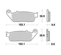 Pastiglie freno Sinter Grip R90 per HONDA NC 700 X SANS ABS 2012-2013 Anteriore