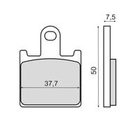 Rms Kawasaki Z1000 225102943 Sintered Brake Pads Argento