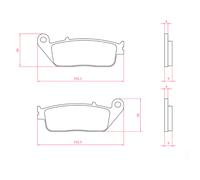 PASTIGLIE FRENO SINTER-TECH PER SCOOTER KYMCO DOWNTOWN 300 RMS ABS