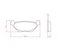 PASTIGLIE FRENO SINTER-TECH PER SCOOTER YAMAHA T-MAX 560 RMS XP 530 2012-2014