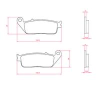 PASTIGLIE FRENO SINTER-TECH PER SCOOTER YAMAHA X-MAX 400 RMS HONDA SH 125 A ABS