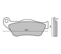 PASTIGLIE FRENO SINTER-TECH YAMAHA X-MAX 125CC RMS YAMAHA YP 250 X-MAX 250