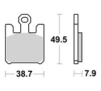Pastiglie Freno Sinterizzate BREMBO 07SU26SA Per Moto Ricambi Accessori