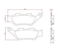PASTIGLIE FRENO SINTERIZZATE BRENTA 4224 ANTERIORE BENELLI IMPERIALE 400 2019