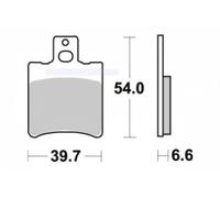 Pastiglie freno Sinterizzate HP KBA/ABE per CAGIVA MANTIS 50 1999-1999 Anteriore