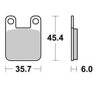 Pastiglie freno Sinterizzate HP KBA/ABE per MSA RC / SM 50 1999-2001 Ant+Post