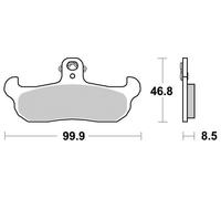 Pastiglie freno Sinterizzate HP per HUSABERG 600 ENDURO 1991-1992 Anteriore