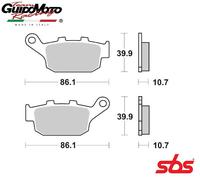 PASTIGLIE FRENO SINTERIZZATE MOTOCICLI BUELL HONDA TRIUMPH SBS 6566146