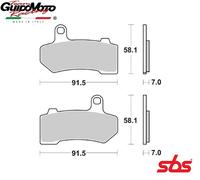 PASTIGLIE FRENO SINTERIZZATE MOTOCICLI FLHR ROAD KINGELECTRA GLIDE HARLEY DAVID