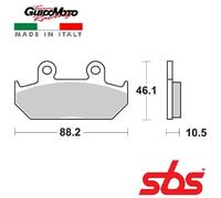 Pastiglia Freno SBS P647-HS Moto Motor Ricambi Ciclomotore Accessori