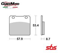 PASTIGLIE FRENO SINTERIZZATE MOTOCICLI SUZUKI GSXR INTRUDER SBS 577 HF 6565775