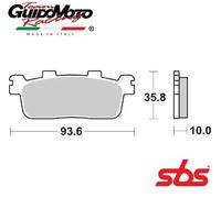 PASTIGLIE FRENO SBS 195 MS KYMCO PEOPLE S IE DD 200 2007 2015