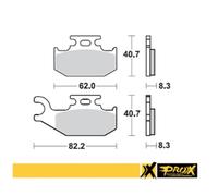 PASTIGLIE FRENO SUZUKI LT-A/F 400F '08-'15, LT-A 450X '07-'1