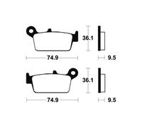 Pastiglie Freno TECNIUM ma104 Biologici per Moto Ricambi Accessori Pezzi