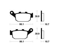 Pastiglie Freno TECNIUM ma114 Biologici per Moto Ricambi