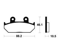Tecnium Ma147 Organic Brake Pads Trasparente