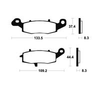 Pastiglie Freno TECNIUM ma204 Biologici per Moto Ricambi Accessori Pezzi