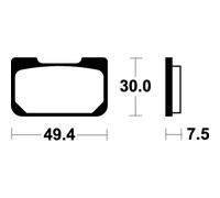 Spedizione Gratuita Pastiglie Freno Tecnium MA259 Organiche Per Moto Ricambi