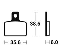 TECNIUM Pastiglie freno MA303 – Organiche per moto