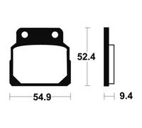 Tecnium Ma98 Organic Brake Pads Trasparente