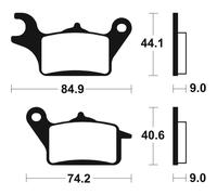 Pastiglie Freno TECNIUM me437 Biologici per Moto Ricambi Accessori Pezzi