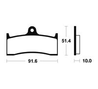 Tecnium Mf229 Sintered Brake Pads Trasparente