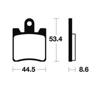 Tecnium Mf240 Sintered Brake Pads Trasparente