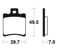 Tecnium Mf271 Sintered Brake Pads Trasparente