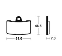 TECNIUM PASTIGLIE FRENO SINTERIZZATE MF356