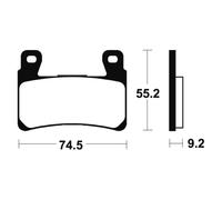 Tecnium Mf360 Sintered Brake Pads Trasparente