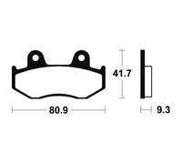 Tecnium Mo209 Sintered Brake Pads Trasparente