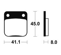 Tecnium Mo36 Sintered Brake Pads Trasparente