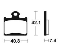 Tecnium Mo372 Sintered Brake Pads Trasparente