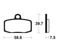 Tecnium Mo385 Sintered Brake Pads Trasparente