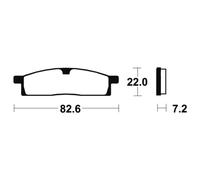 Tecnium Mo89 Sintered Brake Pads Trasparente