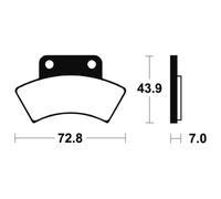 Pastiglie Freno Tecnium MOA217 Sinterizzate Per Moto Ricambi Accessori