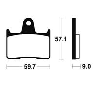 Pastiglie Freno Tecnium MR265 Sinterizzate Per Moto Ricambi Accessori