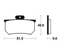 Tecnium Mrr161 Sintered Brake Pads Trasparente